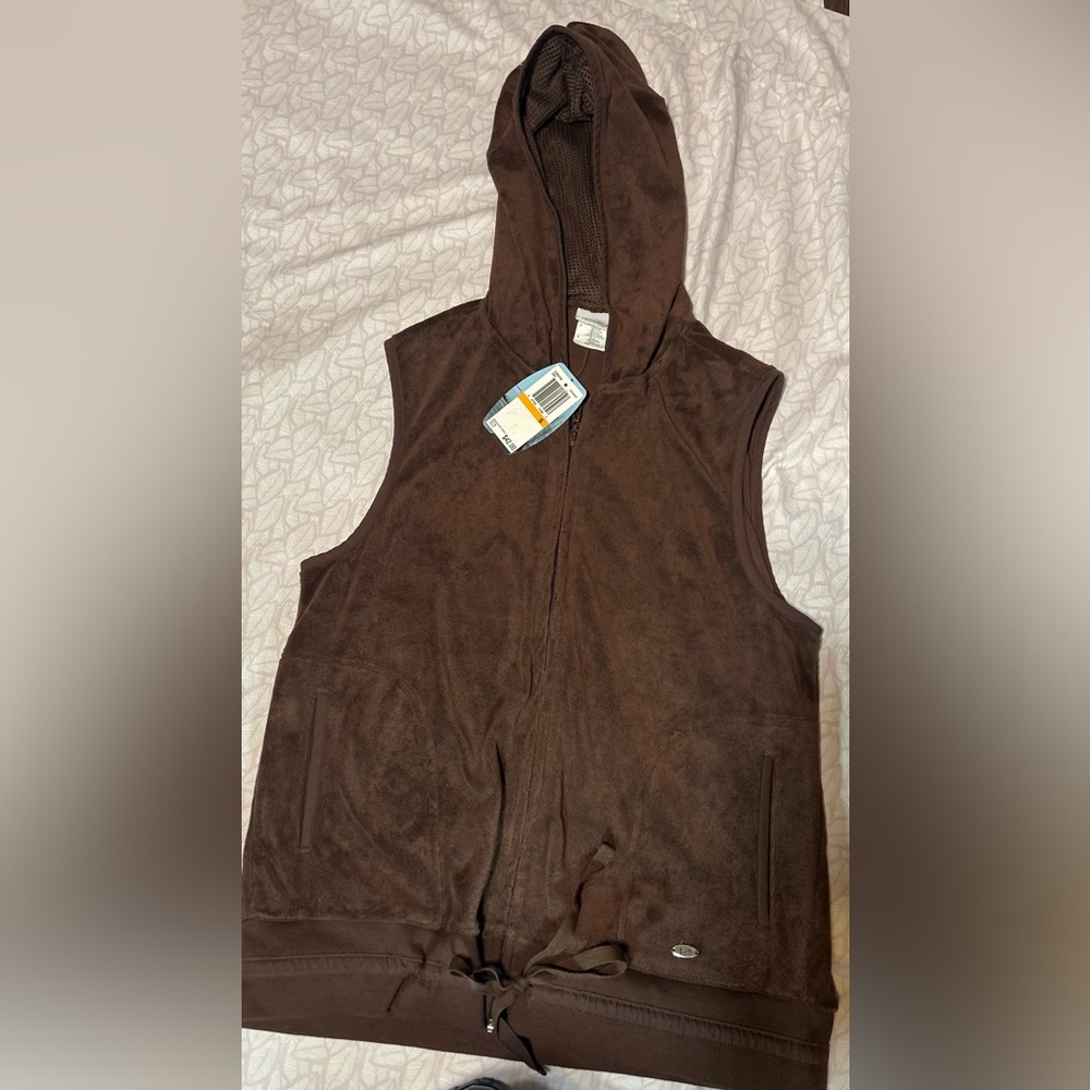 Speedo Brown Hooded Vest